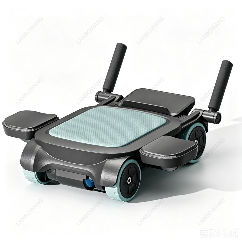Ab Wheel Roller - Neuer 4-Rad-Auto-Rebound-Ab-Roller, Bauchtrainer für Bauchfett-Workout, Heim-Sport-Fitnessgerät