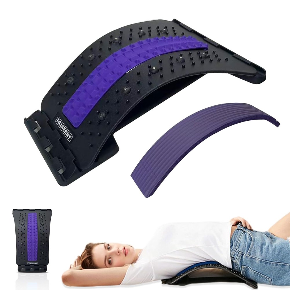 Posture Corrector Back - Rückenstütztrainer, Lendenwirbelsäulen-Entspanner, Taillenstrecker, Rückenmassagegerät, Haltungskorrektur für
