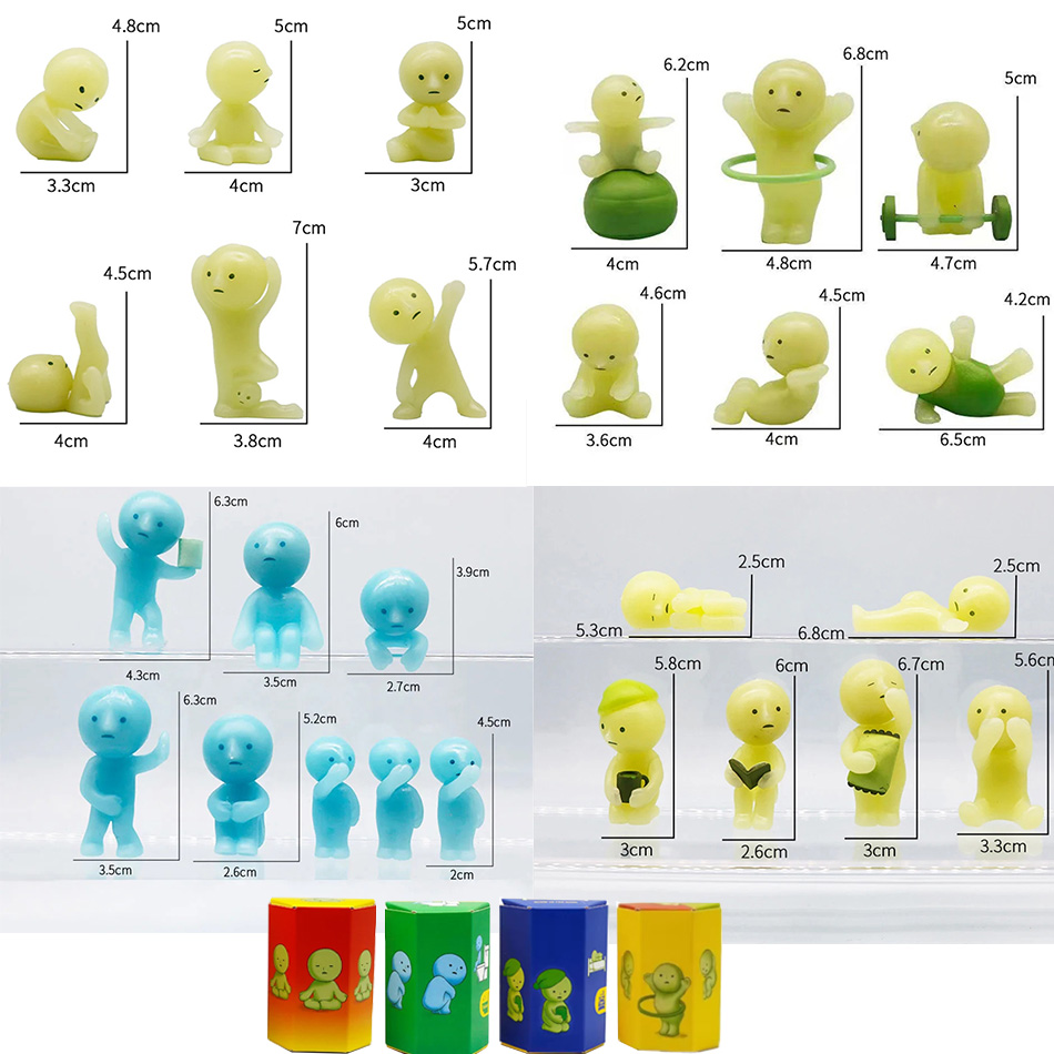 Yoga In Fitness First - Leuchtende Mini-Figuren Blindbox-Puppenserie Yoga Schlafzimmer Fitness