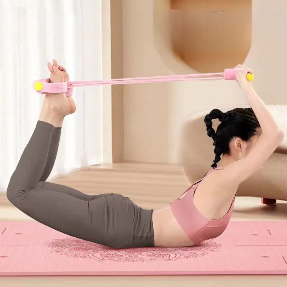 Yoga Pedal Puller Fitness Equipment - 6-teiliges Widerstandsband-Set aus TPE für Sport