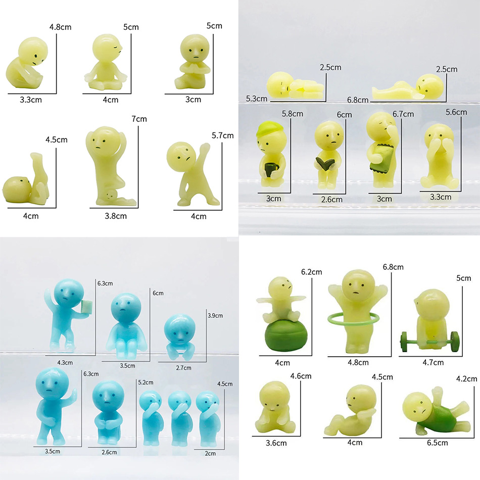 Yoga In Fitness First - Im Dunkeln leuchtende Mini-Figuren-Serie Yoga Schlafzimmer