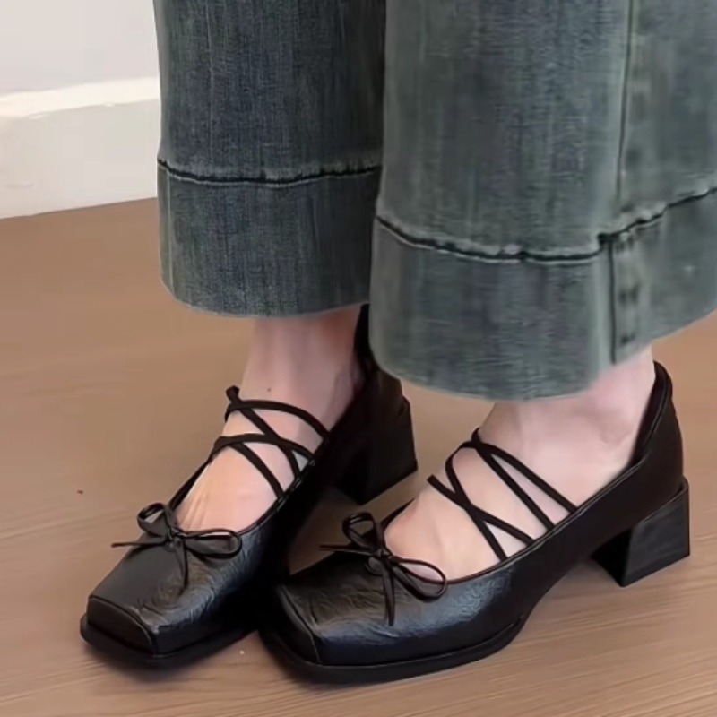 Resistance Bands - Einzelne Schuhe Mode Neue Karree Flache