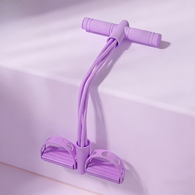 Yoga Pedal Puller Fitness Equipment - Multifunktionales Spannungsseil, 6-Röhren-Elastik-Yoga-Pedalzugband, Widerstandsband aus Naturlatex,