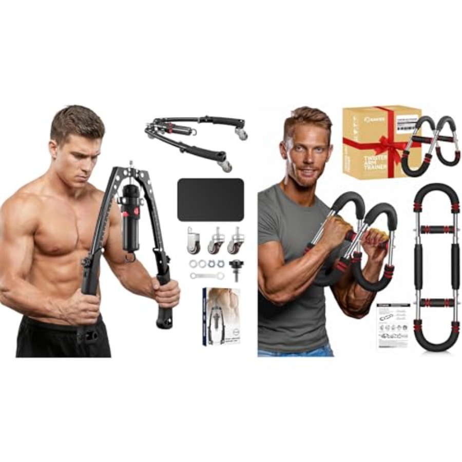 Ab Wheel Roller - Twister Armtrainer 3-in-1 Hydraulisches Brusttrainingsgerät mit