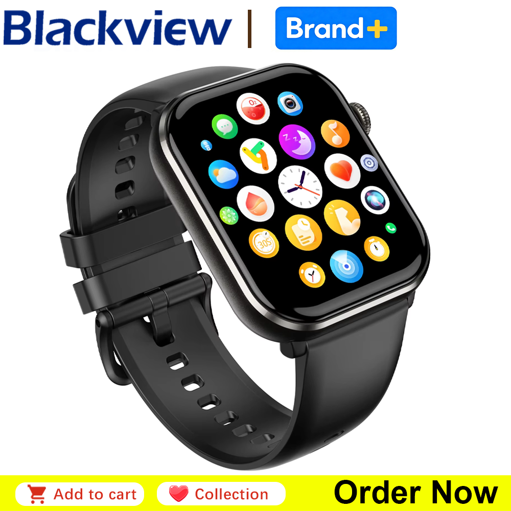 Wrist Wraps Fitness - Blackview R60 Bluetooth-Anruf Smartwatch 1,96'' AMOLED