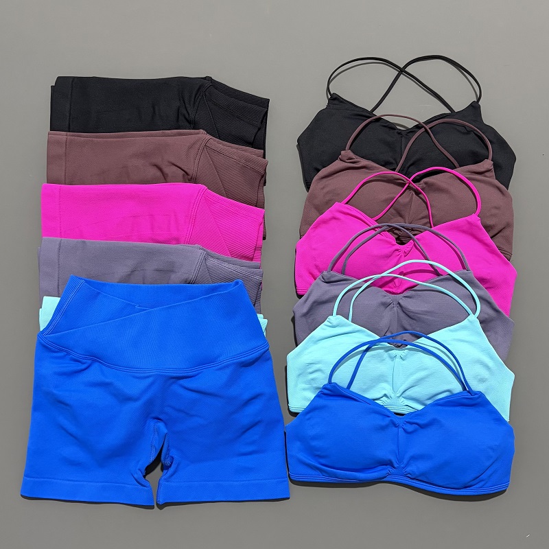 Yoga Fitness Top - 2-teiliges Vision Gym Set Damen Yoga