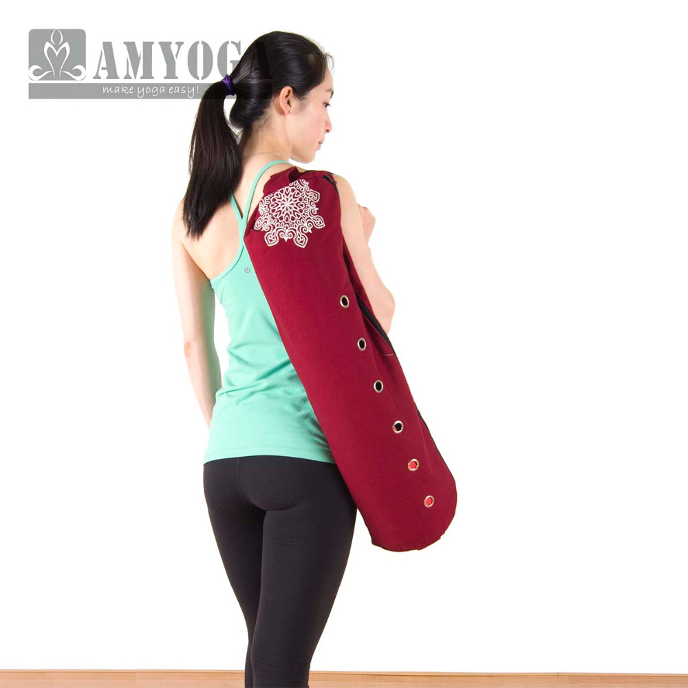 Yoga Fitness Usa - Canvas Yogamattentasche Einzel-Schultertasche Fitness-Sportrucksack Yogatasche für