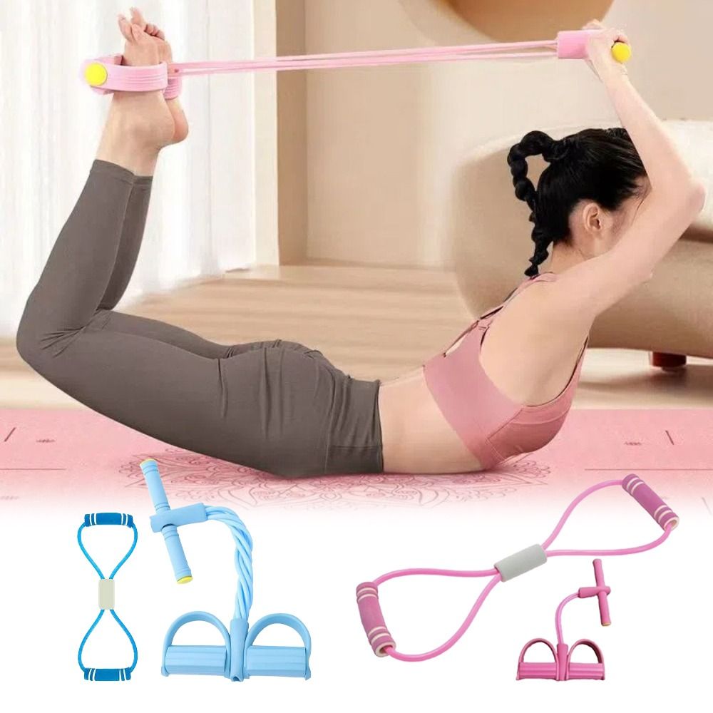 Yoga Pedal Puller Fitness Equipment - 6-Röhren-Widerstandsbänder, Fitnessgeräte-Set mit Schaumstoff, TPE, Yoga-Pedalzieher,