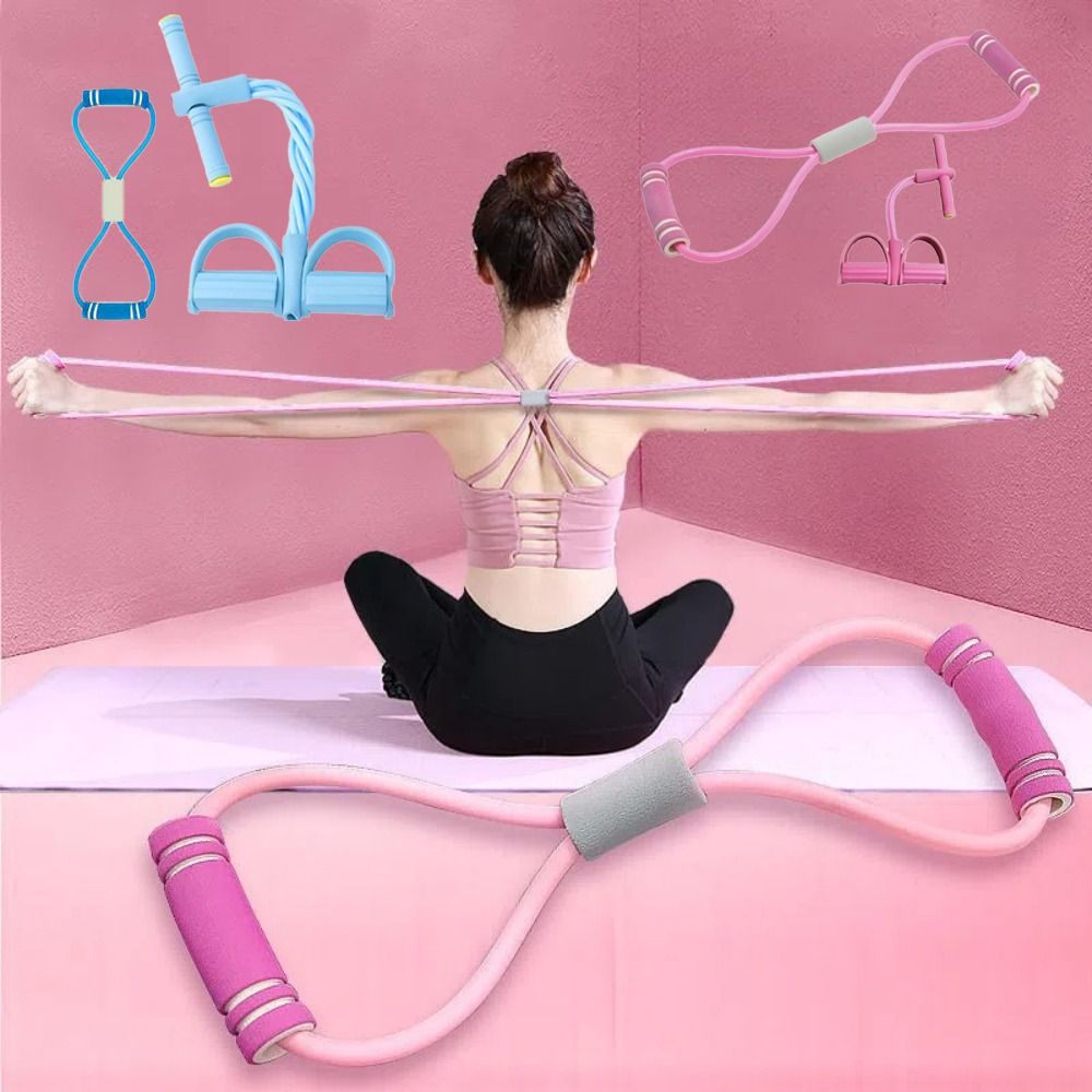 Yoga Pedal Puller Fitness Equipment - 6-teiliges Widerstandsband-Set aus TPE mit Schaumstoff,