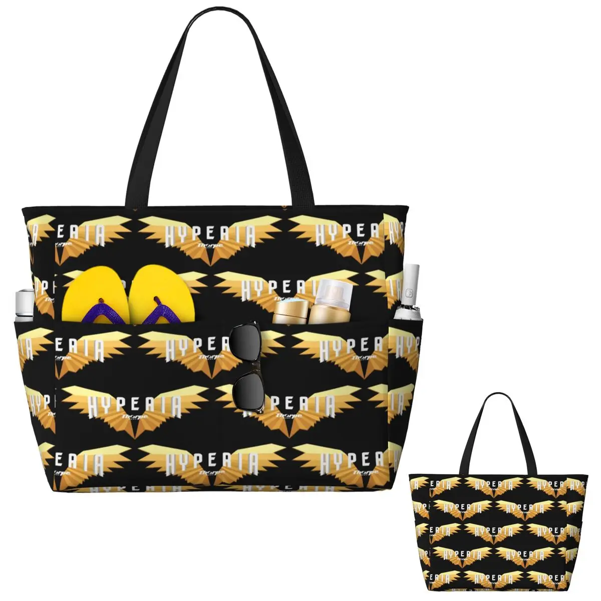 Yoga Fitness Park - Hyperia Thorpe Park Logo Strandtasche, Sport-,