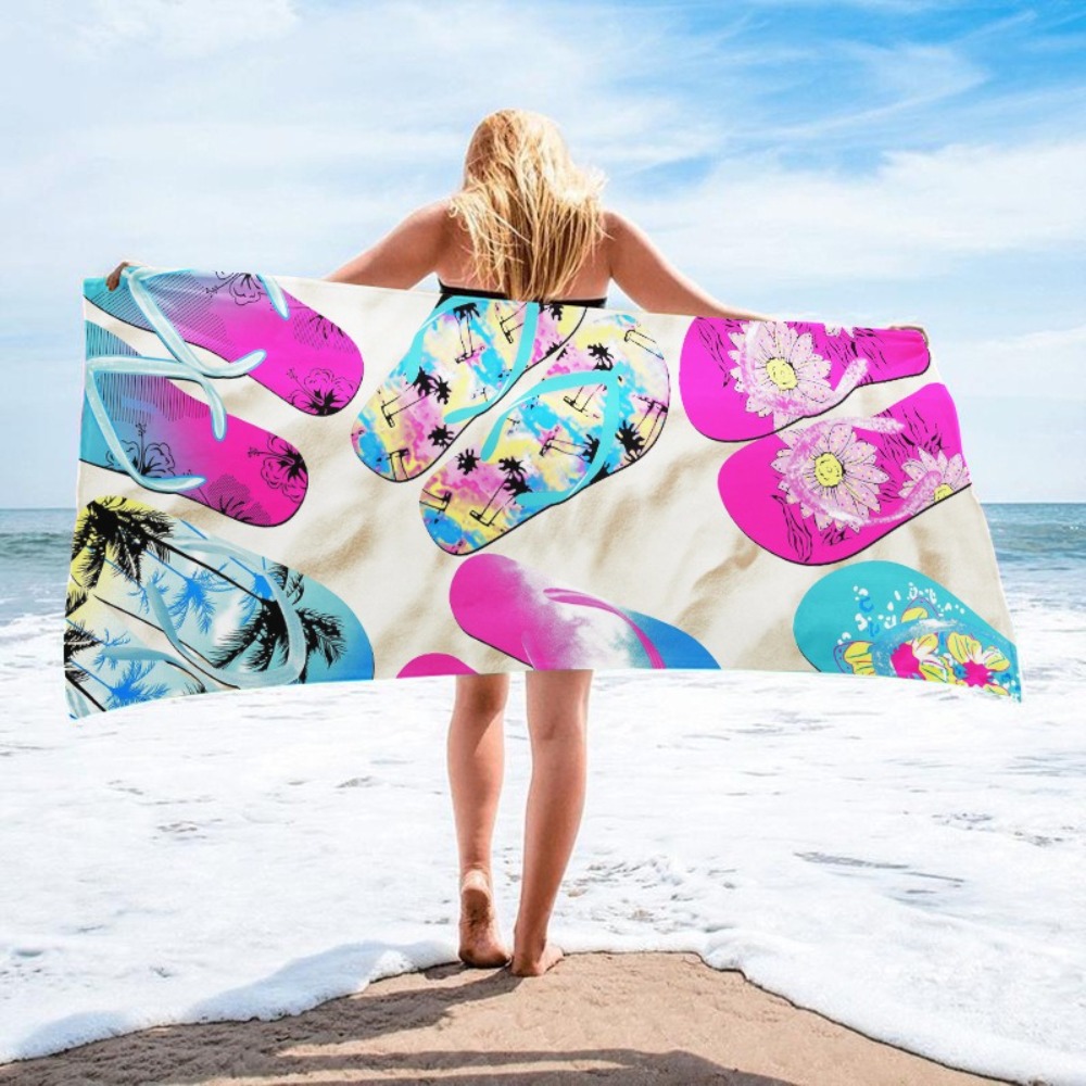 Yoga Mat For Fitness - 1 Stück Großes Strandtuch Mikrofaser-Badetuch Fitness-Yogamatte