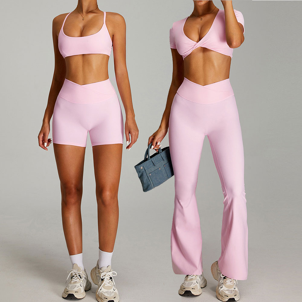 Yoga Fitness Zumba - 2-teiliges Sportbekleidungs-Set für Damen, Yoga-Set, Fitnessstudio-Kleidung,