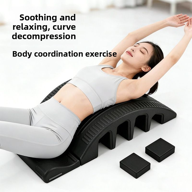 Yoga Fitness Body - Pilates Verbesserter Rückenkorrektor, Lendenwirbelstreckung, Lendenwirbelübungen, Yoga-Ausrüstung,