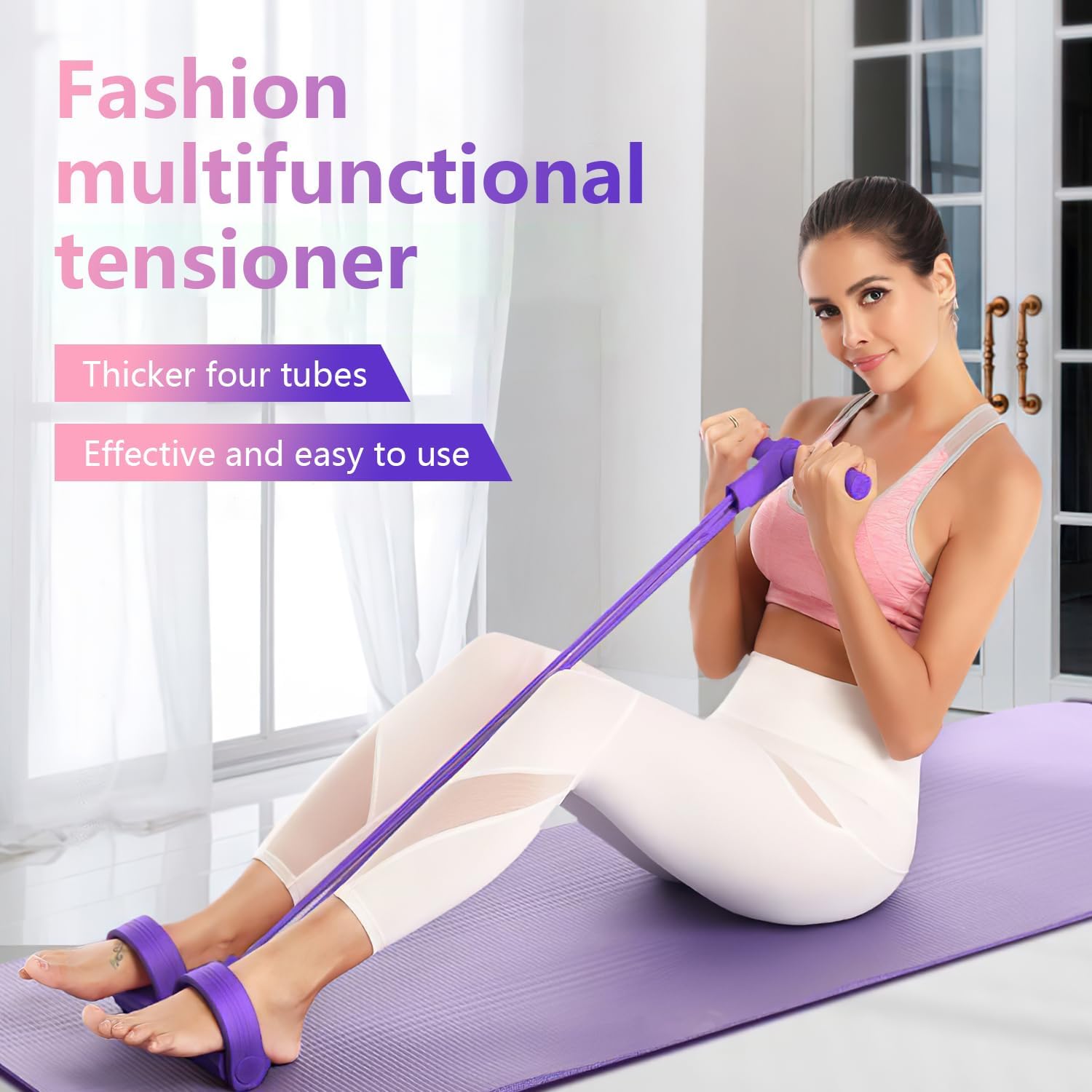 Fitness-Widerstandsbänder – 4- – Yoga Pedal Puller Fitness Equipment Bewertung und Preis
