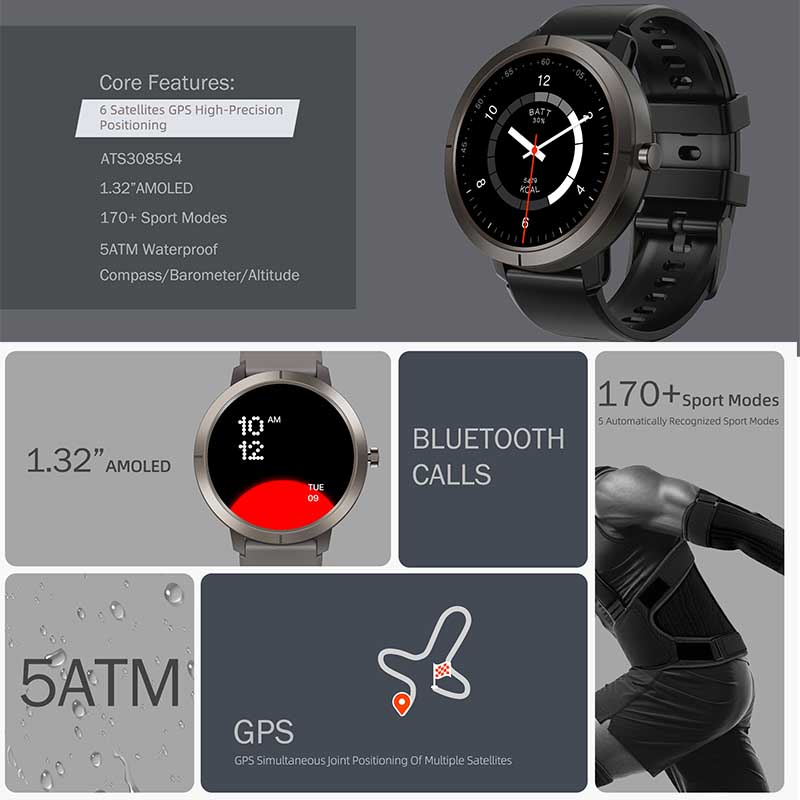 2026 GPS Smartwatch AMOLED 1,3 – Wrist Wraps Fitness Bewertung und Preis