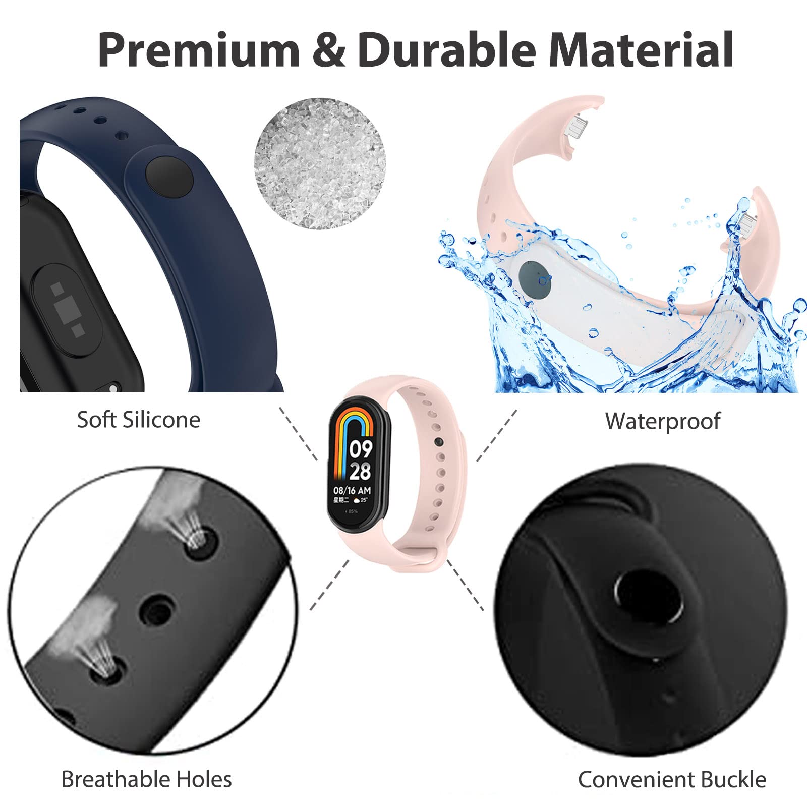 Armband für Mi Band 8 Riemen S – Wrist Wraps Fitness Bewertung und Preis