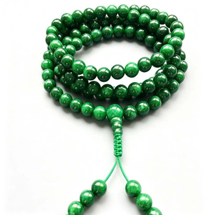 6mm 108 natürliche grüne Jade  – Yoga Health & Fitness Centre Bewertung und Preis