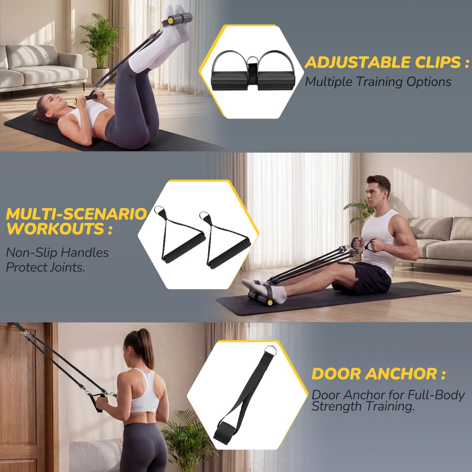 Verbesserte 4-Röhren-Fußpedal- – Yoga Pedal Puller Fitness Equipment Bewertung und Preis