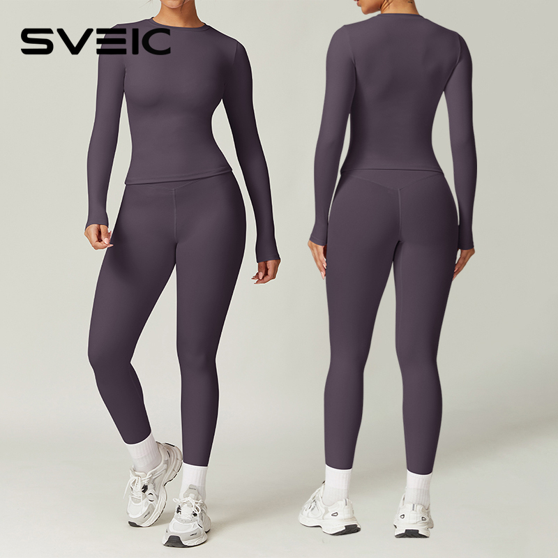 SVEIC Langarm Yoga Set Legging – Yoga Fitness Zumba Bewertung und Preis