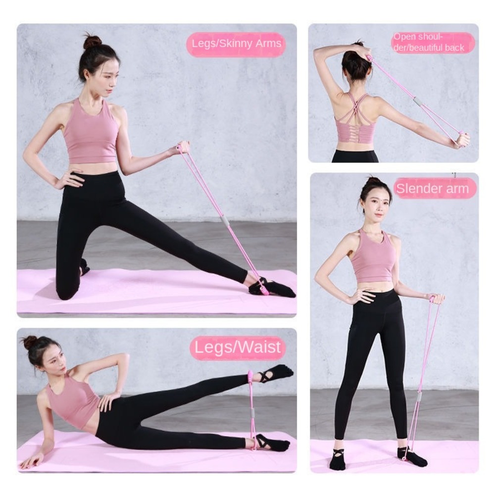 6-teiliges Widerstandsband-Set – Yoga Pedal Puller Fitness Equipment Bewertung und Preis