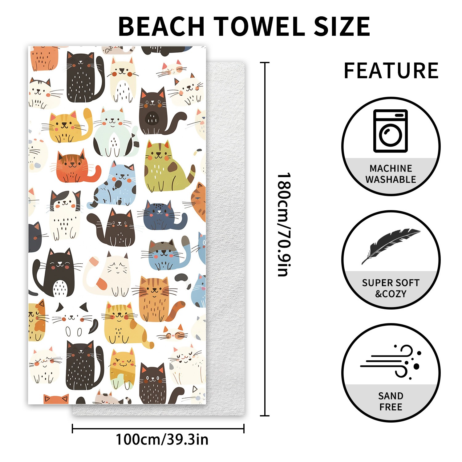 1 Stück Großes Strandtuch Mikr – Yoga Mat For Fitness Bewertung und Preis